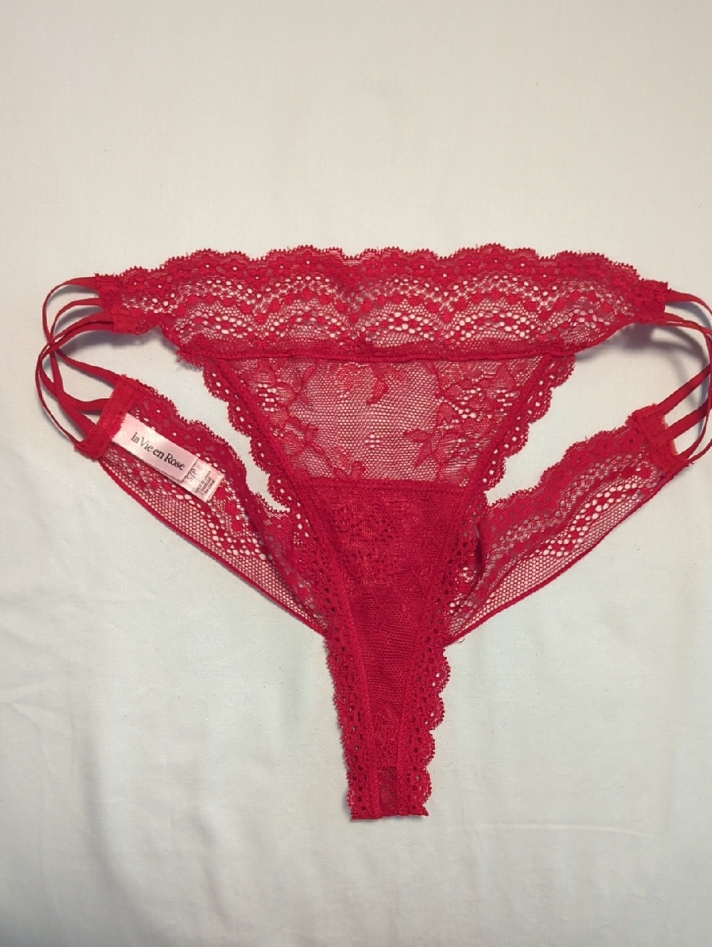 NWOT *Pack Of 4* La Vie En Rose Lace Strappy Thongs